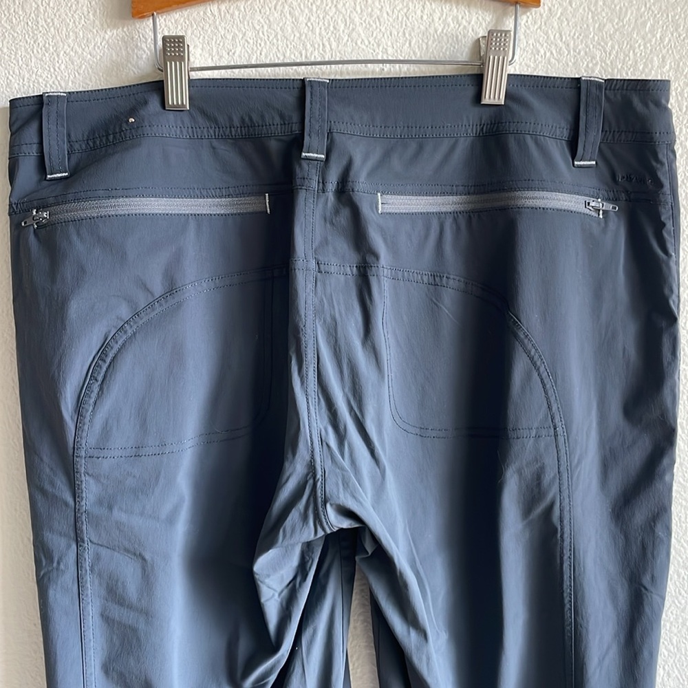 Prana Aria Pant Roll Up Convertible Utility Outdoor Hiking Coal Grey 12 - Picture 10 of 11